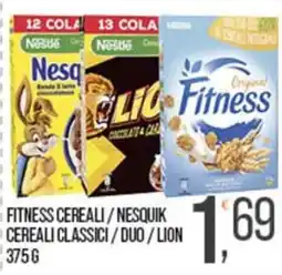 Cash pro Fitness cereali / Nesquik cereali classici / duo / lion offerta