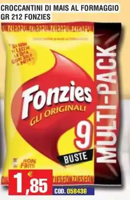 Immenso Cash Croccantini di mais al formaggio Fonzies offerta