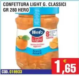 Immenso Cash Confettura light Hero classici offerta