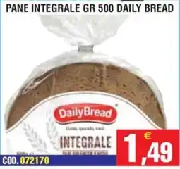 Immenso Cash DailyBread pane integrale offerta