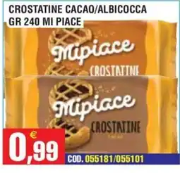 Immenso Cash Mipiace crostatine cacao/albicocca offerta