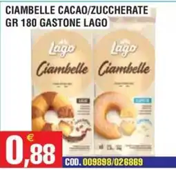 Immenso Cash Ciambelle Cacao/Zucchero Lago offerta