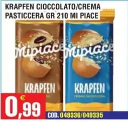 Immenso Cash Krapfen cioccolato/crema pasticcera offerta