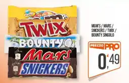 Cash pro M&M'S / MARS / SNICKERS / TWIX / BOUNTY SINGOLO offerta