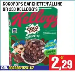 Immenso Cash Coco Pops Barchette Kellogg's offerta