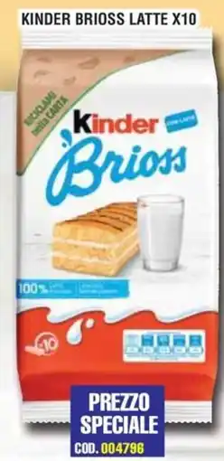 Immenso Cash Kinder Brioss Latte offerta