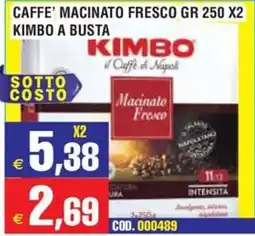 Immenso Cash Caffè macinato fresco Kimbo offerta
