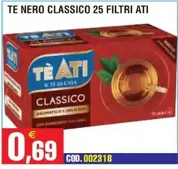 Immenso Cash Tè nero classico Tè Ati offerta