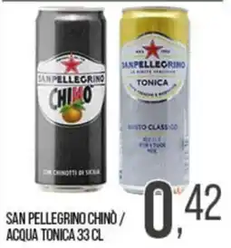 Cash pro San Pellegrino Chinò / Acqua Tonica offerta