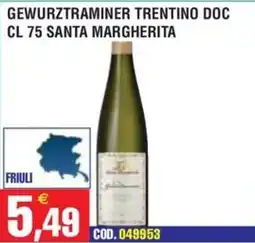 Immenso Cash Gewurztraminer Trentino Doc Santa Margherita offerta