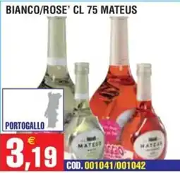 Immenso Cash Mateus Bianco/Rose' offerta