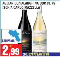 Immenso Cash Aglianico/Falanghina Doc Ischia Carlo Mazzella offerta