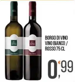 Cash pro Borgo di Vino Vino Bianco / Rosso offerta