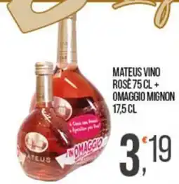Cash pro Mateus vino rosé offerta