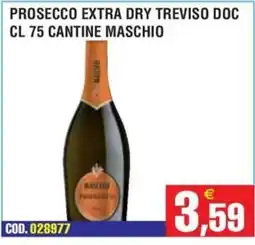 Immenso Cash Prosecco extra dry treviso doc cantine maschio offerta