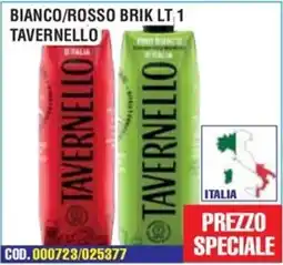 Immenso Cash Tavernello bianco/rosso brik offerta