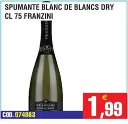Immenso Cash Spumante blanc de blancs dry Franzini offerta
