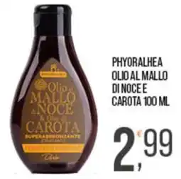 Cash pro Phyoralhea Olio al Mallo di Noce e Carota offerta