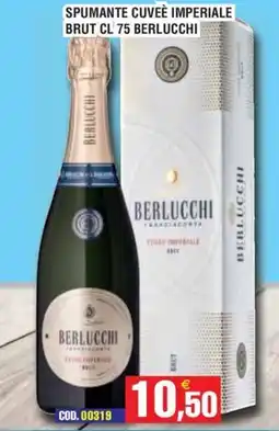 Immenso Cash Spumante cuvée imperiale brut Berlucchi offerta