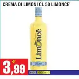 Immenso Cash Crema di limoni Limonce' offerta