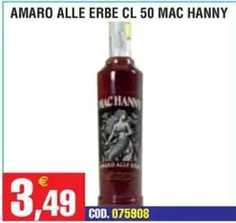 Immenso Cash Amaro alle erbe Mac Hanny offerta