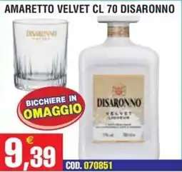 Immenso Cash Amaretto Velvet Disaronno offerta