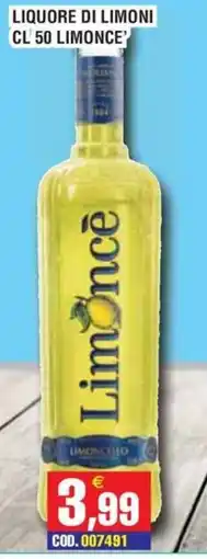 Immenso Cash Liquore di limoni Limoncè offerta
