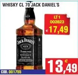 Immenso Cash Whisky Jack Daniel's offerta