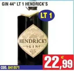 Immenso Cash Gin Hendrick's offerta
