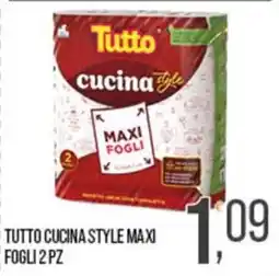 Cash pro Tutto cucina style maxi fogli offerta