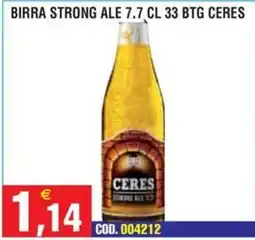 Immenso Cash Birra strong ale Ceres offerta