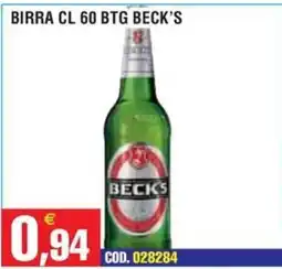 Immenso Cash Birra Beck's offerta