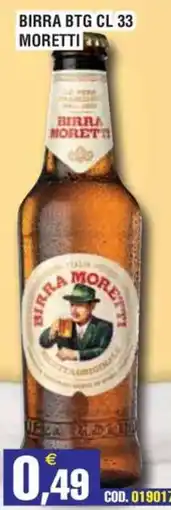 Immenso Cash Birra Moretti offerta