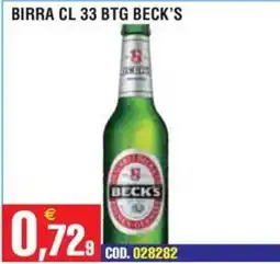 Immenso Cash Birra Beck's offerta