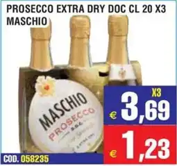 Immenso Cash Prosecco extra dry doc maschio offerta