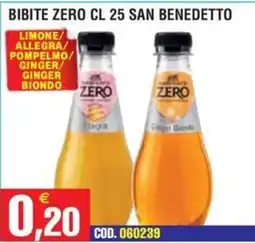 Immenso Cash Bibite zero San Benedetto offerta