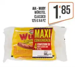 Cash pro Aia wudy würstel classico offerta