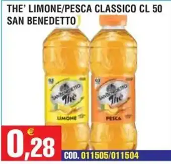 Immenso Cash The' limone/pesca classico San Benedetto offerta