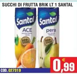 Immenso Cash Succhi di frutta Brik Santal offerta