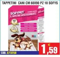 Immenso Cash Tappetini cani sofypet offerta