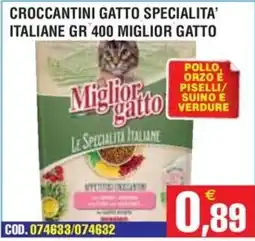 Immenso Cash Miglior gatto Croccantini Gatto Specialità Italiane offerta