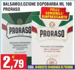 Immenso Cash Balsamo/lozione dopobarba Proraso offerta