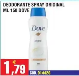 Immenso Cash Deodorante spray original Dove offerta