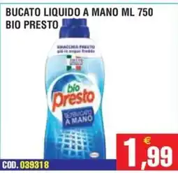 Immenso Cash Bucato liquido a mano bio presto offerta
