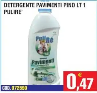 Immenso Cash Detergente pavimenti Pino Pulire' offerta