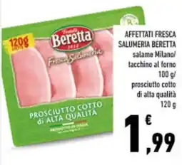 Conad City Prosciutto cotto Beretta offerta