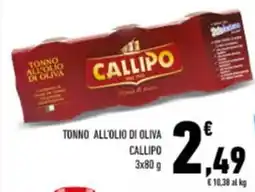 Conad City Tonno all'olio di oliva Callipo offerta