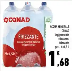 Conad City Acqua Minerale Naturale Frizzante Conad offerta