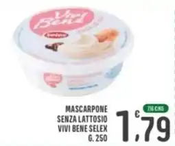 La Mimosa Supermercati Mascarpone senza lattosio Vivi Bene Selex offerta