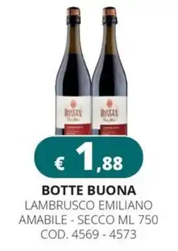 Altasfera Botte Buona Lambrusco Emiliano offerta